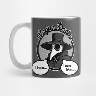 Vague Doctor - Black Outlined Version with Grey Accent Colors Mug